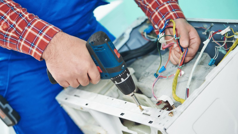 Turgutlu Samsung Samsung çamaşır makinesi kart tamiri – Su almama arızası orijinal parça ile giderildi. - Teknik servis örneği